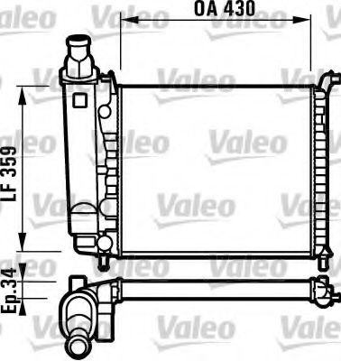 Радиатор охлаждения двигателя VALEO 732004