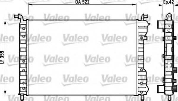 Радиатор охлаждения двигателя VALEO 732005