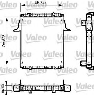 Радиатор охлаждения двигателя VALEO 732329