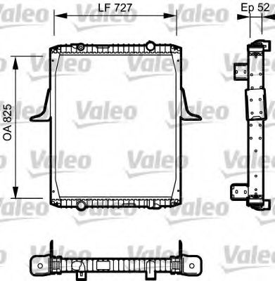 Радиатор охлаждения двигателя VALEO 732336