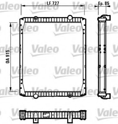 Радиатор охлаждения двигателя VALEO 732337