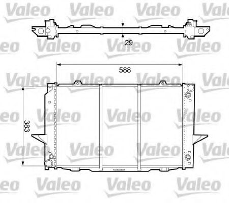 Радиатор охлаждения двигателя VALEO 732365