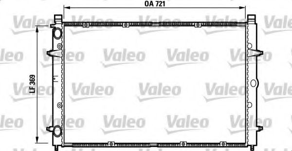 Радиатор охлаждения двигателя VALEO 732397