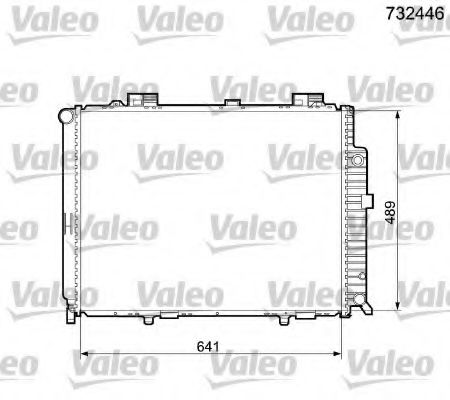 Радиатор охлаждения двигателя VALEO 732446