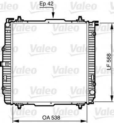 Радиатор охлаждения двигателя VALEO 732459