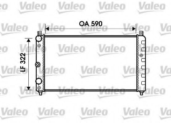 Радиатор охлаждения двигателя VALEO 732479