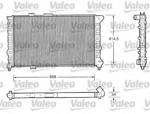 Радиатор охлаждения двигателя VALEO 732505