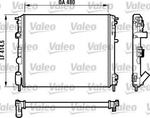 Радиатор охлаждения двигателя VALEO 732523