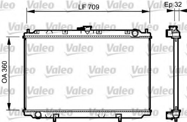 Радиатор охлаждения двигателя VALEO 732529