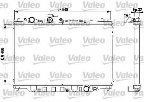 Радиатор охлаждения двигателя VALEO 732538