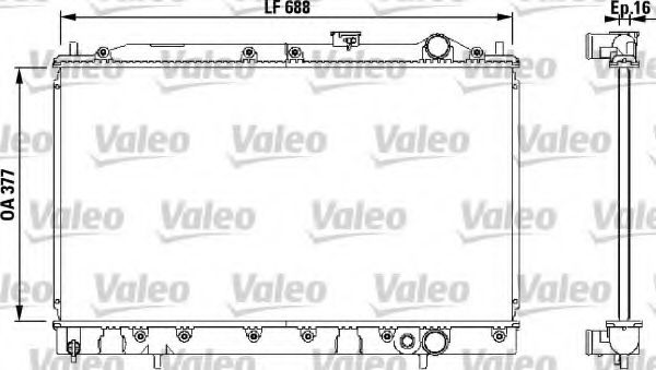 Радиатор охлаждения двигателя VALEO 732540