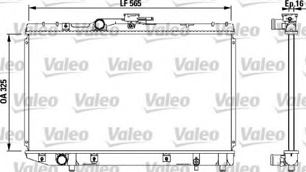 Радиатор охлаждения двигателя VALEO 732543