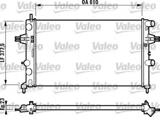 Радиатор охлаждения двигателя VALEO 732551