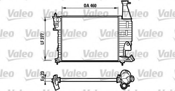 Радиатор охлаждения двигателя VALEO 732564