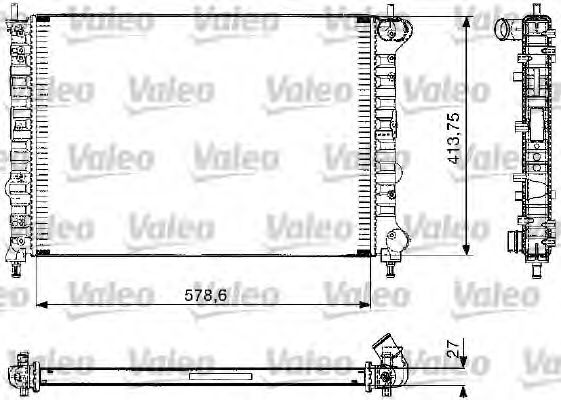 Радиатор охлаждения двигателя VALEO 732582