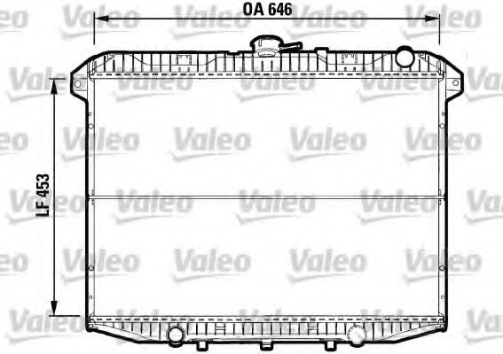 Радиатор охлаждения двигателя VALEO 732592