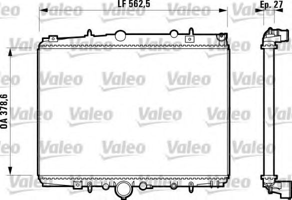 Радиатор охлаждения двигателя VALEO 732598