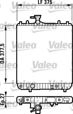 Радиатор охлаждения двигателя VALEO 732694