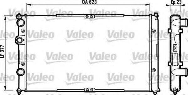 Радиатор охлаждения двигателя VALEO 732710