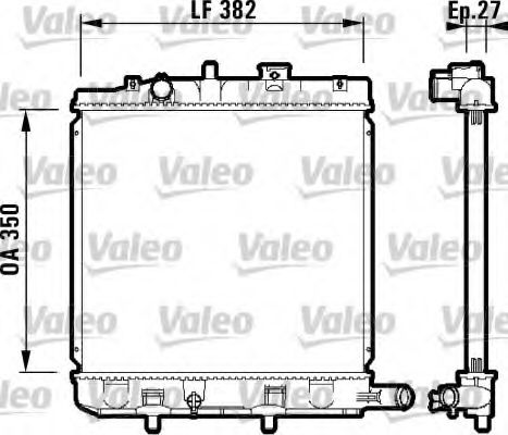 Радиатор охлаждения двигателя VALEO 732726