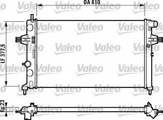 Радиатор охлаждения двигателя VALEO 732729