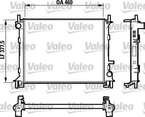 Радиатор охлаждения двигателя VALEO 732731