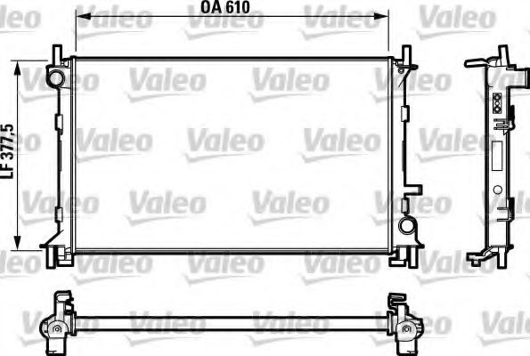 Радиатор охлаждения двигателя VALEO 732732