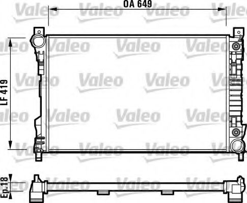 Радиатор охлаждения двигателя VALEO 732740