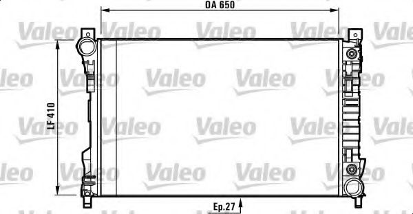 Радиатор охлаждения двигателя VALEO 732741