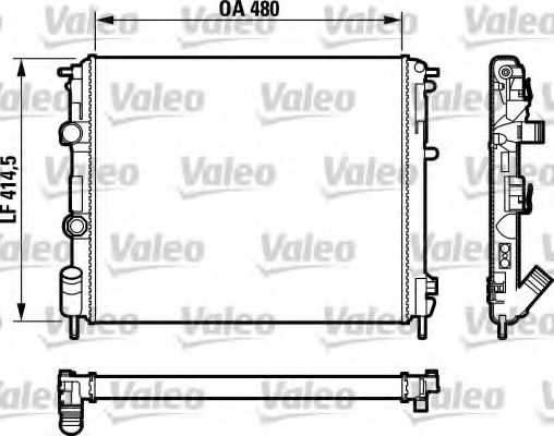 Радиатор охлаждения двигателя VALEO 732761