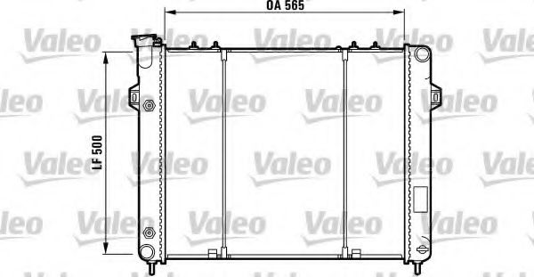 Радиатор охлаждения двигателя VALEO 732782