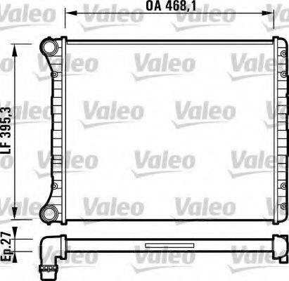 Радиатор охлаждения двигателя VALEO 732785