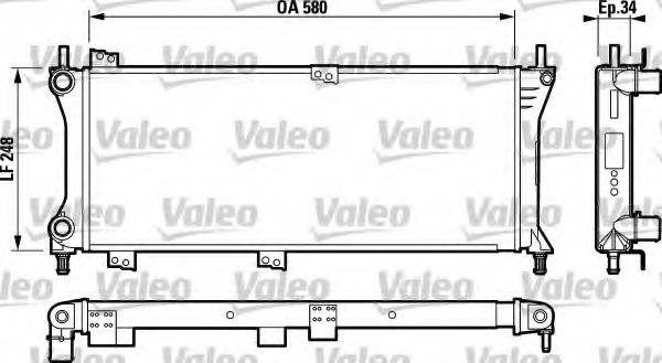 Радиатор охлаждения двигателя VALEO 732792