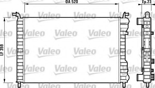 Радиатор охлаждения двигателя VALEO 732812