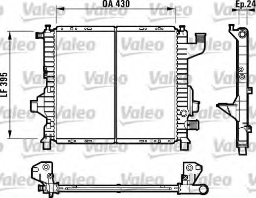 Радиатор охлаждения двигателя VALEO 732819