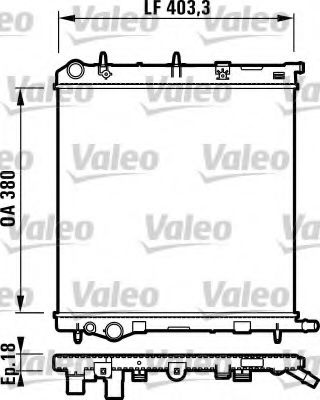 Радиатор охлаждения двигателя VALEO 732831