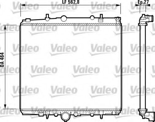 Радиатор охлаждения двигателя VALEO 732881