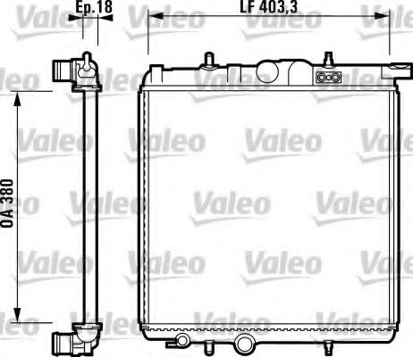 Радиатор охлаждения двигателя VALEO 732885