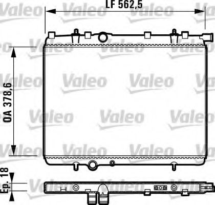 Радиатор охлаждения двигателя VALEO 732904