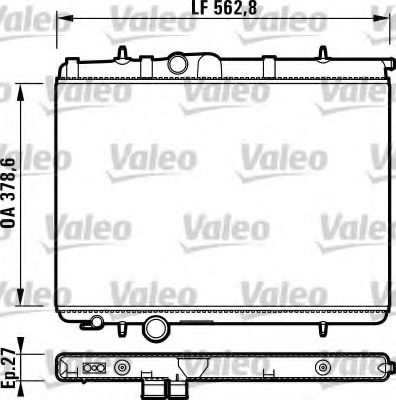 Радиатор охлаждения двигателя VALEO 732906
