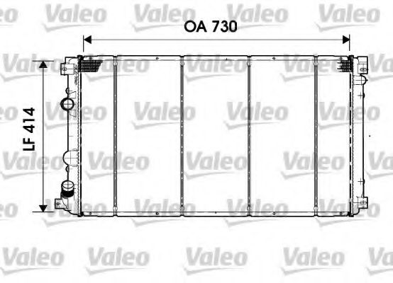 Радиатор охлаждения двигателя VALEO 732919