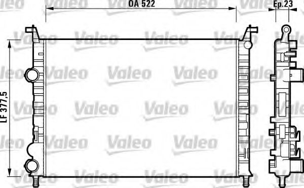 Радиатор охлаждения двигателя VALEO 732948