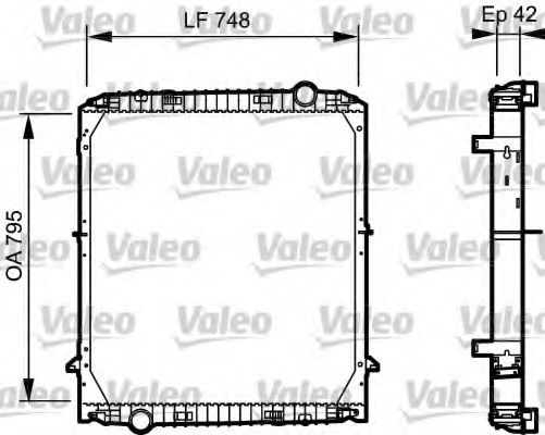 Радиатор охлаждения двигателя VALEO 733486