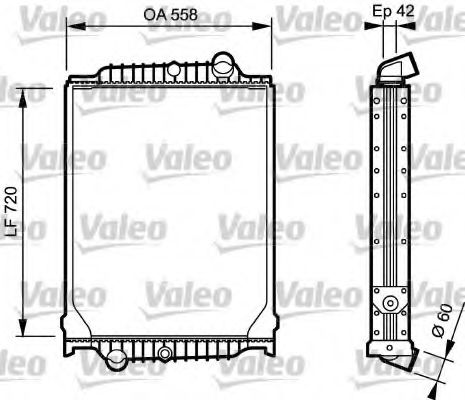 Радиатор охлаждения двигателя VALEO 733497
