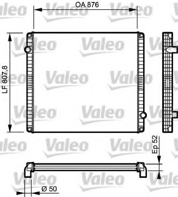 Радиатор охлаждения двигателя VALEO 733503