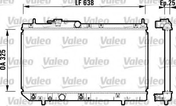 Радиатор охлаждения двигателя VALEO 734102
