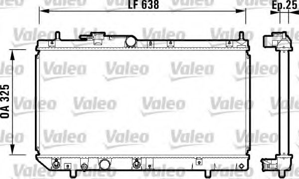 Радиатор охлаждения двигателя VALEO 734103