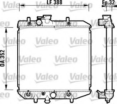 Радиатор охлаждения двигателя VALEO 734104