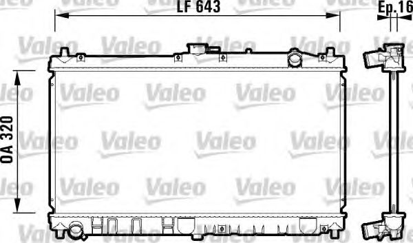 Радиатор охлаждения двигателя VALEO 734119