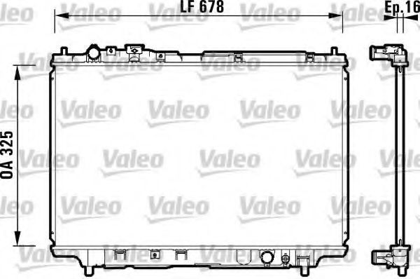 Радиатор охлаждения двигателя VALEO 734120